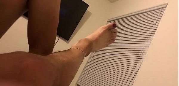  Feet in air while sissy getting fucked